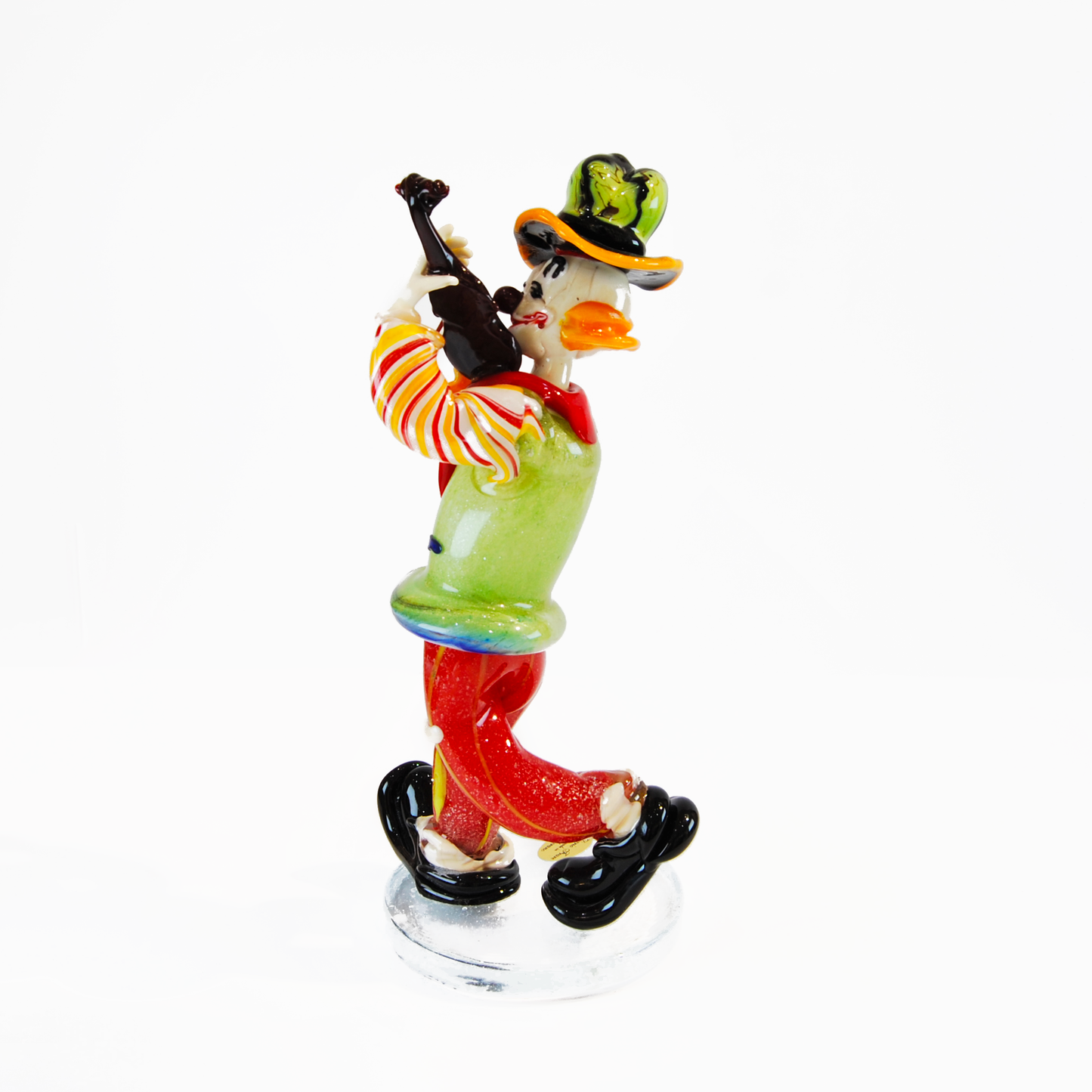CLOWN VIOLINIST WITH GREEN HAT