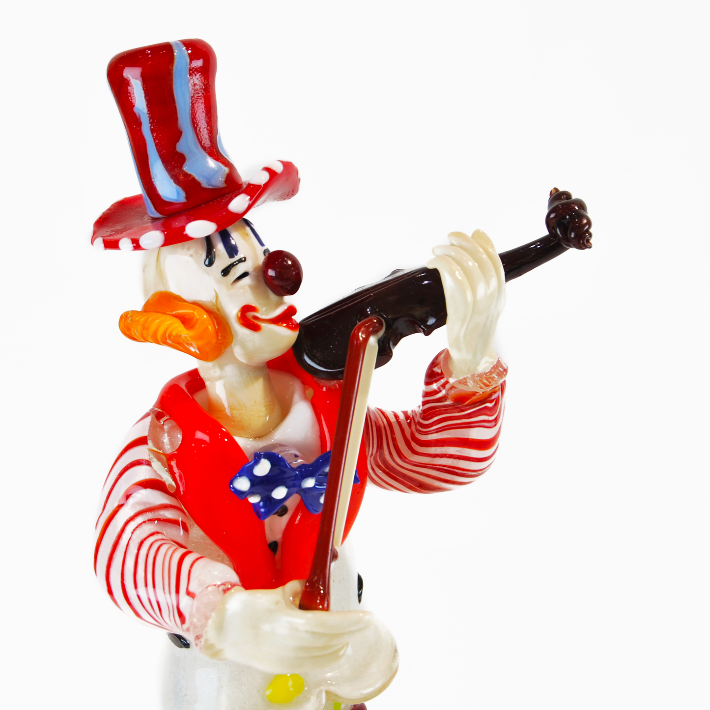 CLOWN VIOLINIST WITH RED HAT