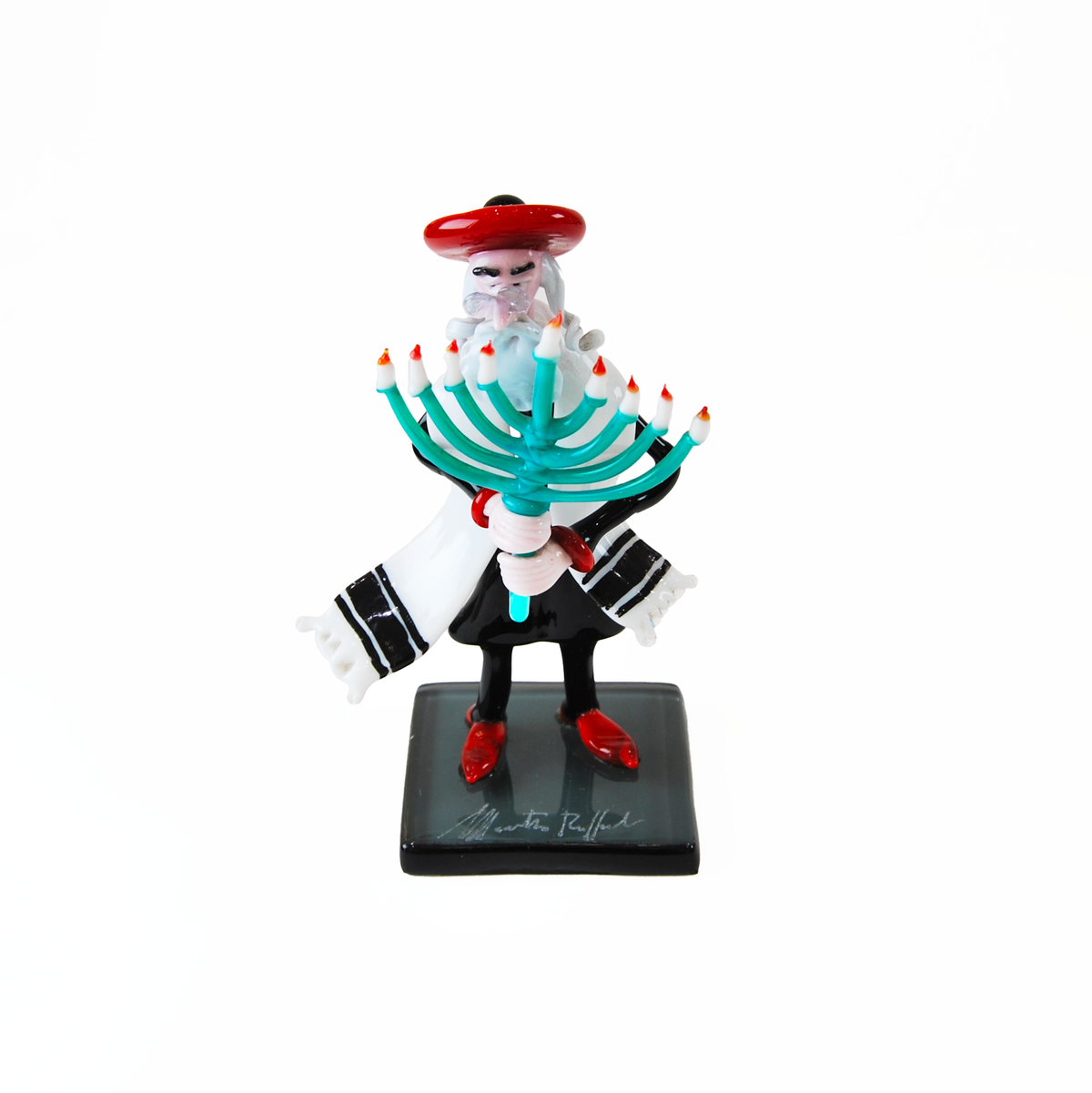 RABBI WITH HANNUKKIAH
