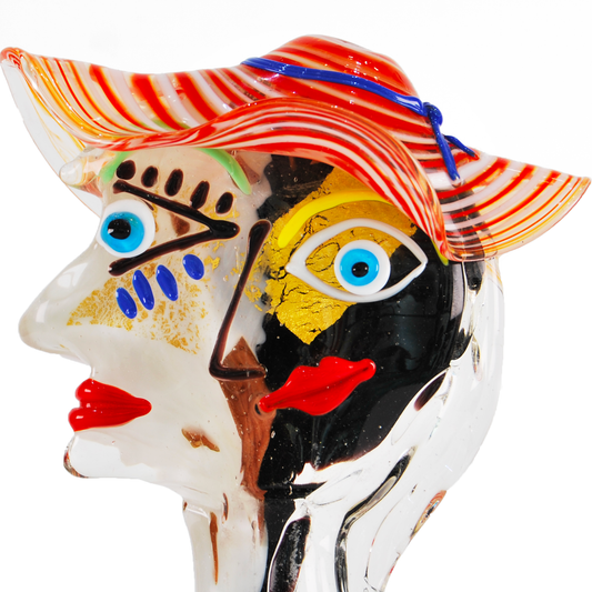 DOUBLE FACE WITH ORANGE HAT, PICASSO COLLECTION