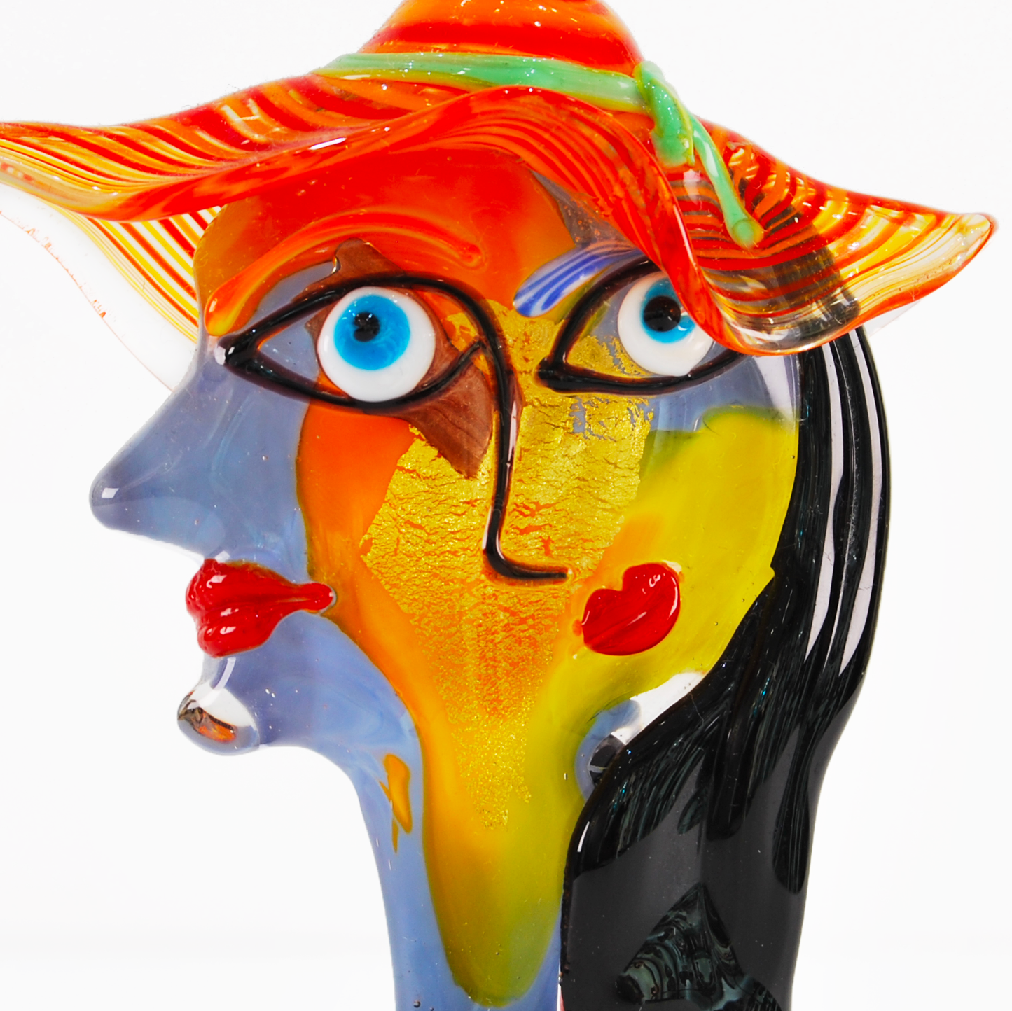 YELLOW FACE WITH ORANGE HAT, PICASSO COLLECTION