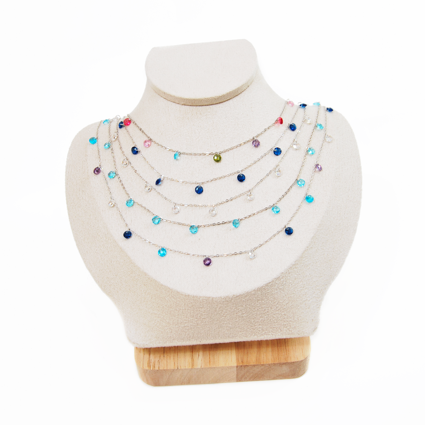 CRISTAL SILVER NECKLACE