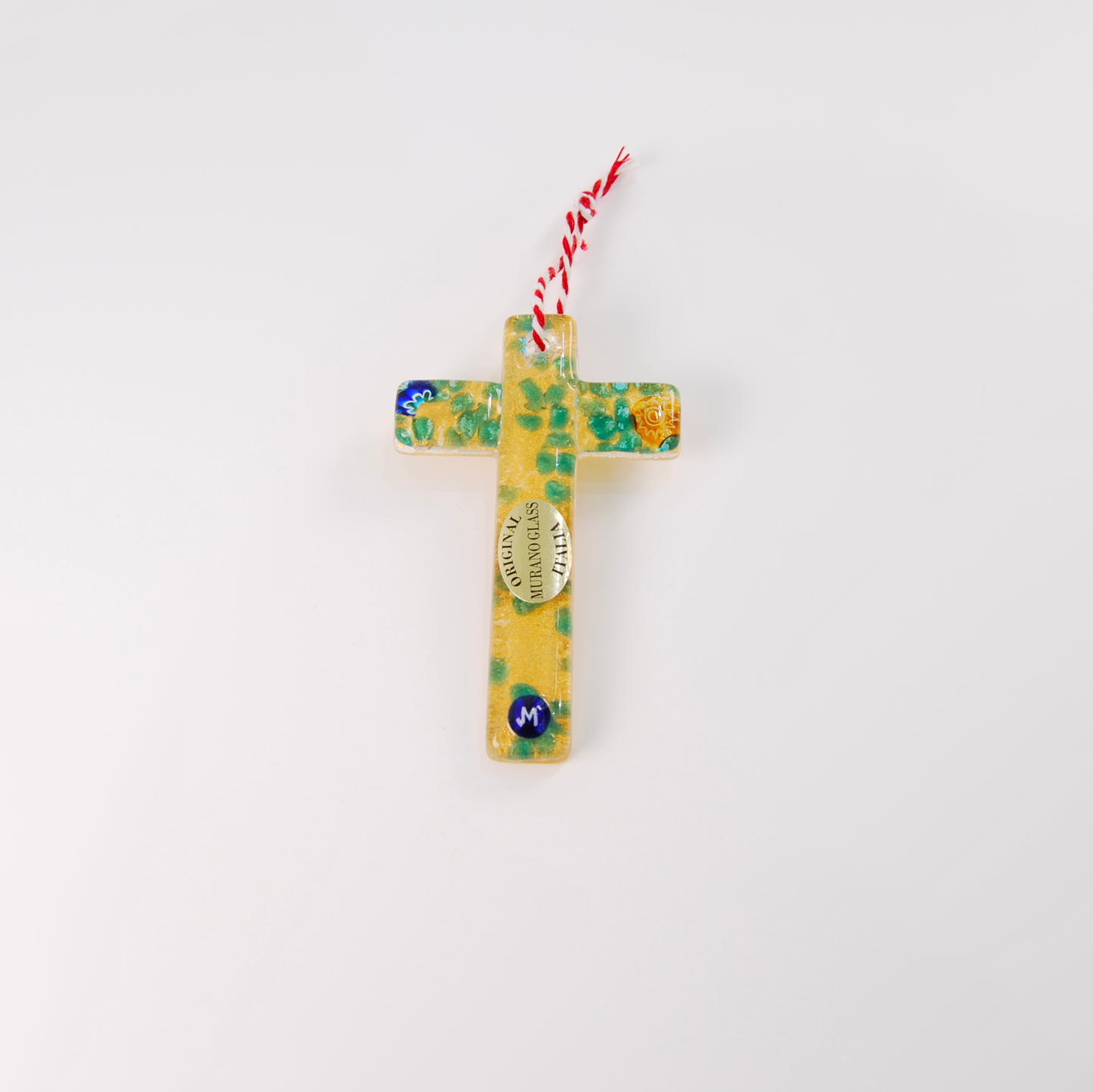 SMALL ARTISTIC CROSS GOLDEN BASE