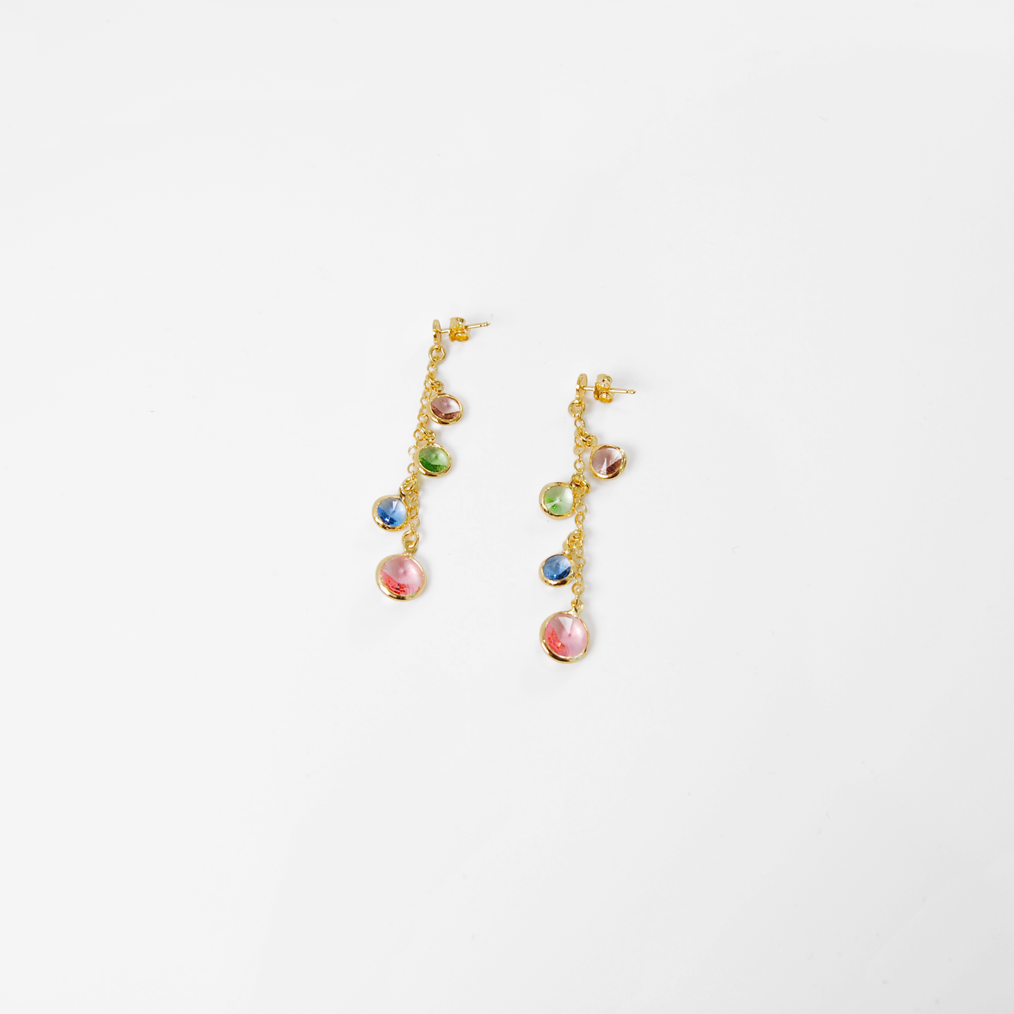 MULTICOLOR MURANO GLASS DROP EARRINGS