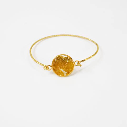 BOREALE MURANO GLASS BRACELET WITH SLIM GOLD FINISH