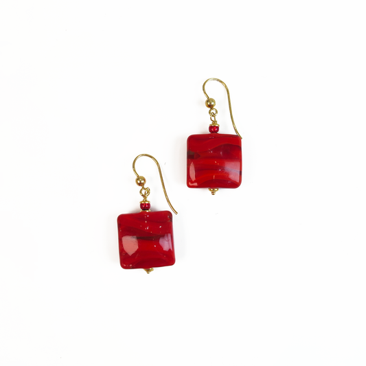 ELENA GILDED SILVER EARRING