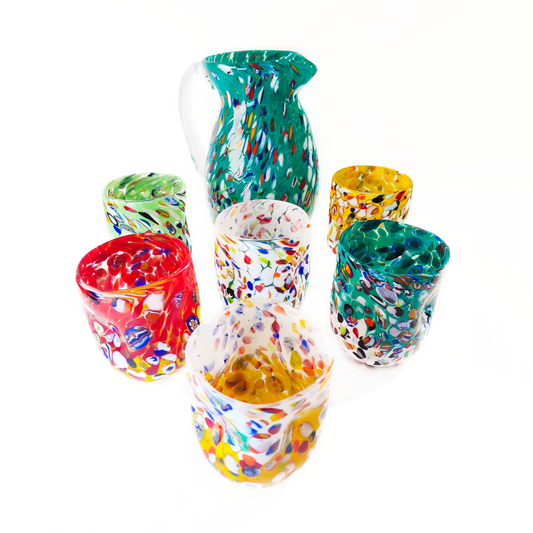 PITCHER AND 6 TUMBLER SET