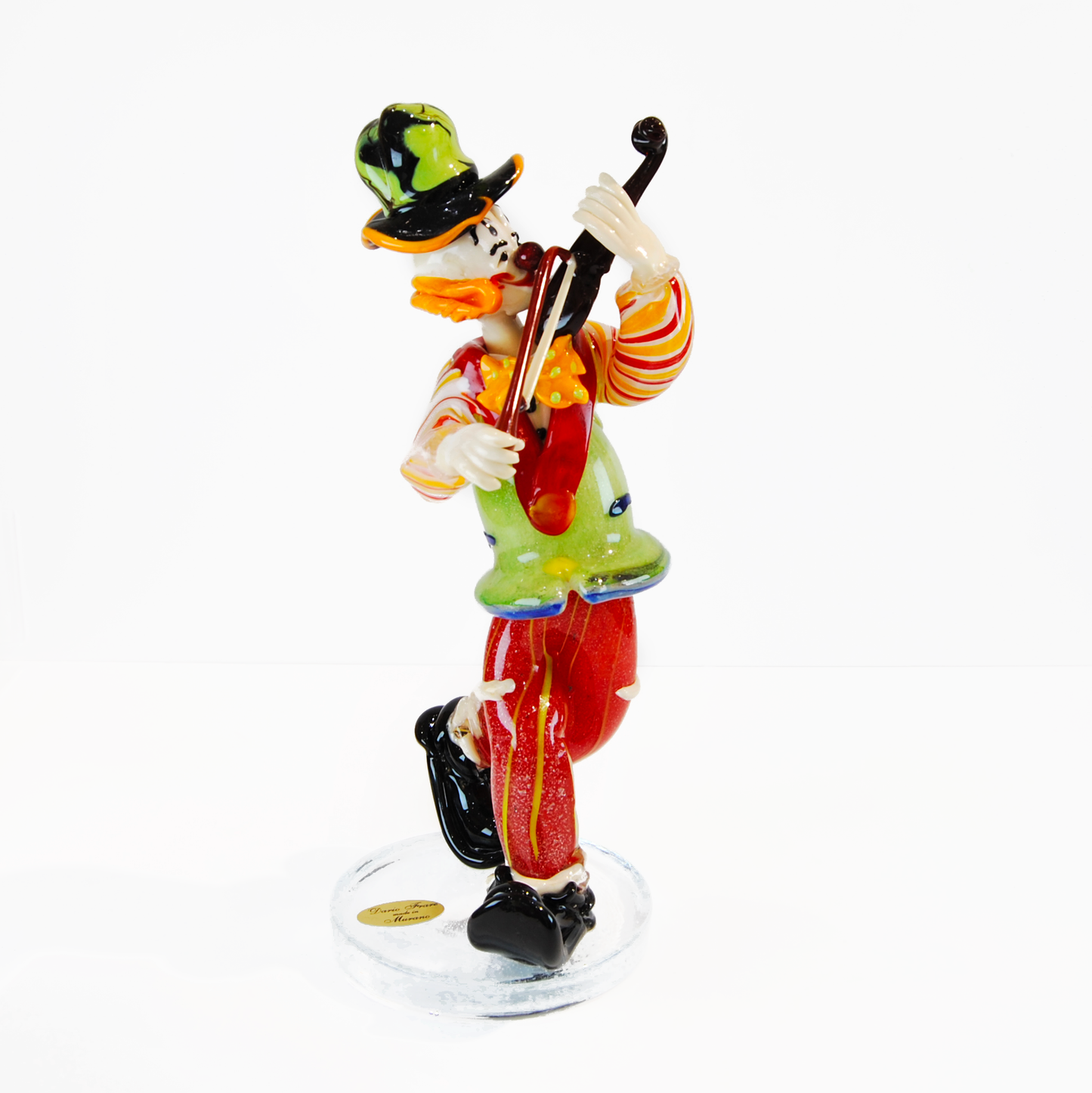CLOWN VIOLINIST WITH GREEN HAT