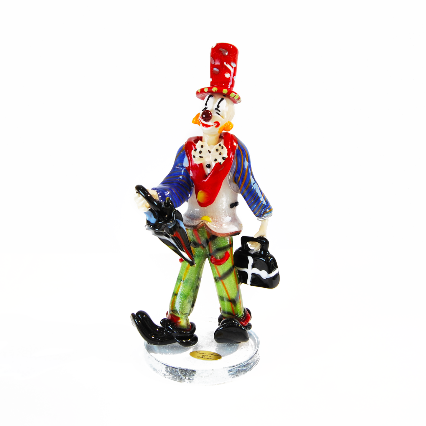 CLOWN WITH UMBRELLA & BRIEFCASE