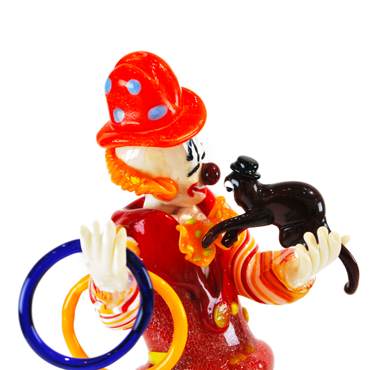 CLOWN WITH RINGS & MONKEY