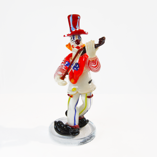 CLOWN VIOLINIST WITH RED HAT