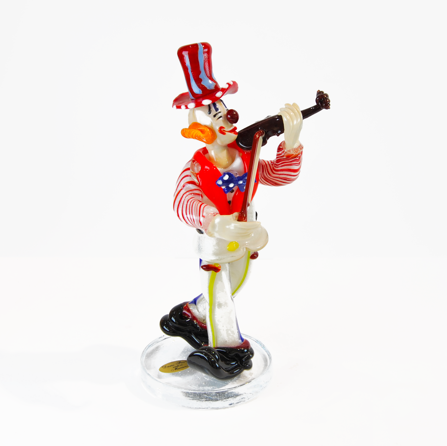 CLOWN VIOLINIST WITH RED HAT