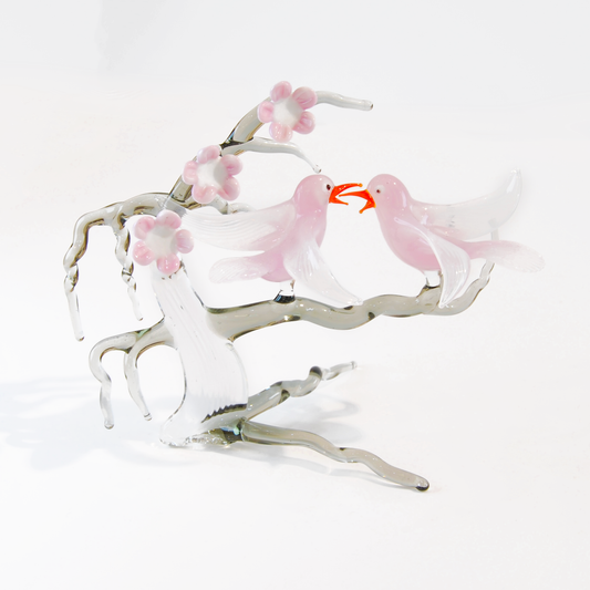 CHERRY BLOSSOM WITH LOVEBIRDS - VERSION 1