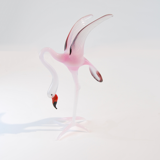 SMALL FLAMINGO WITH OPEN WING