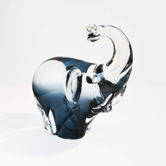 BIG ELEPHANT WITH TRUNK RAISED