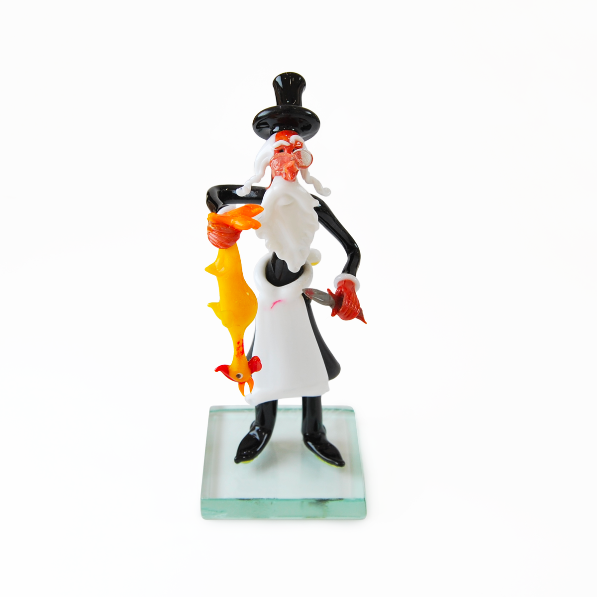 RABBI WITH CHICKEN AND KNIFE