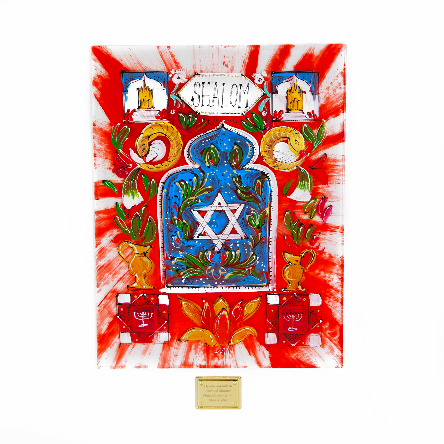 SHALOM STAR OF DAVID ART FRAME