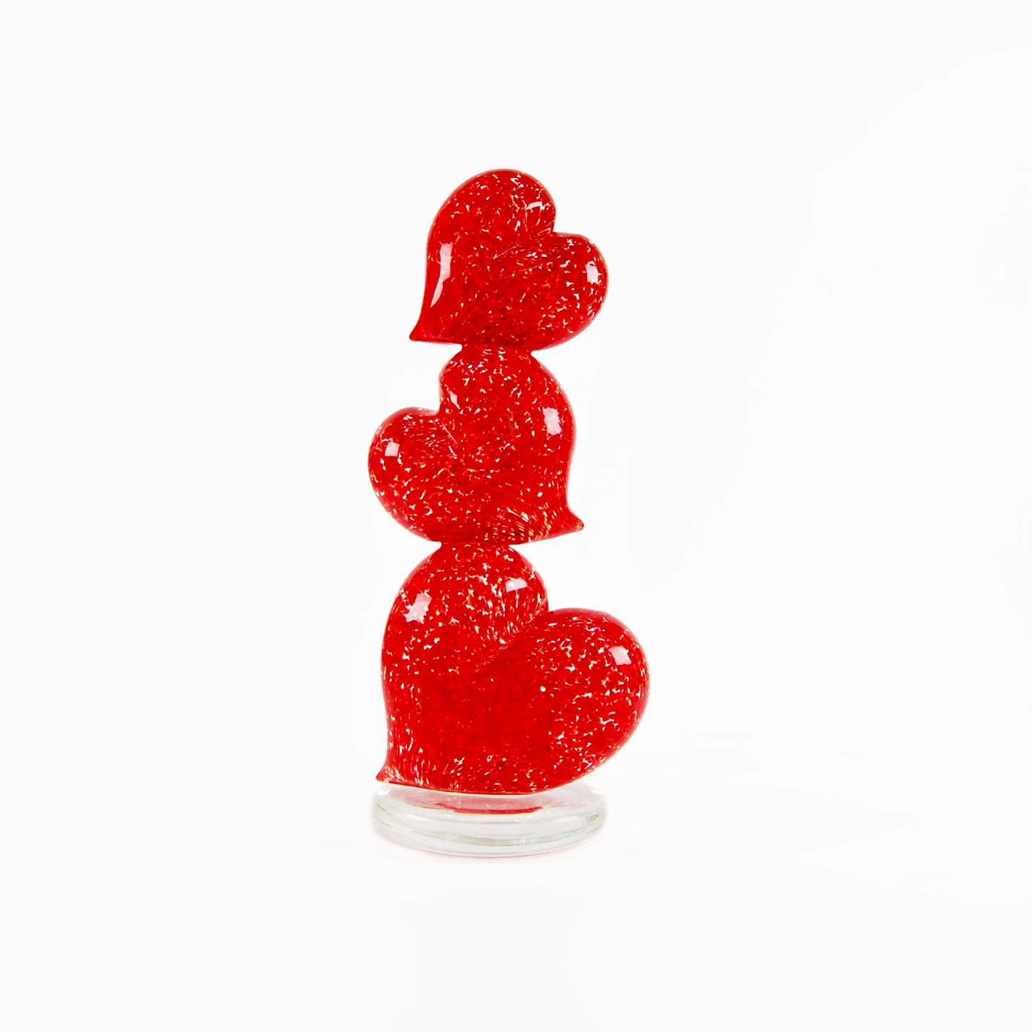 SMALL RED TRIPLE HEART, CALCEDONIO COLLECTION