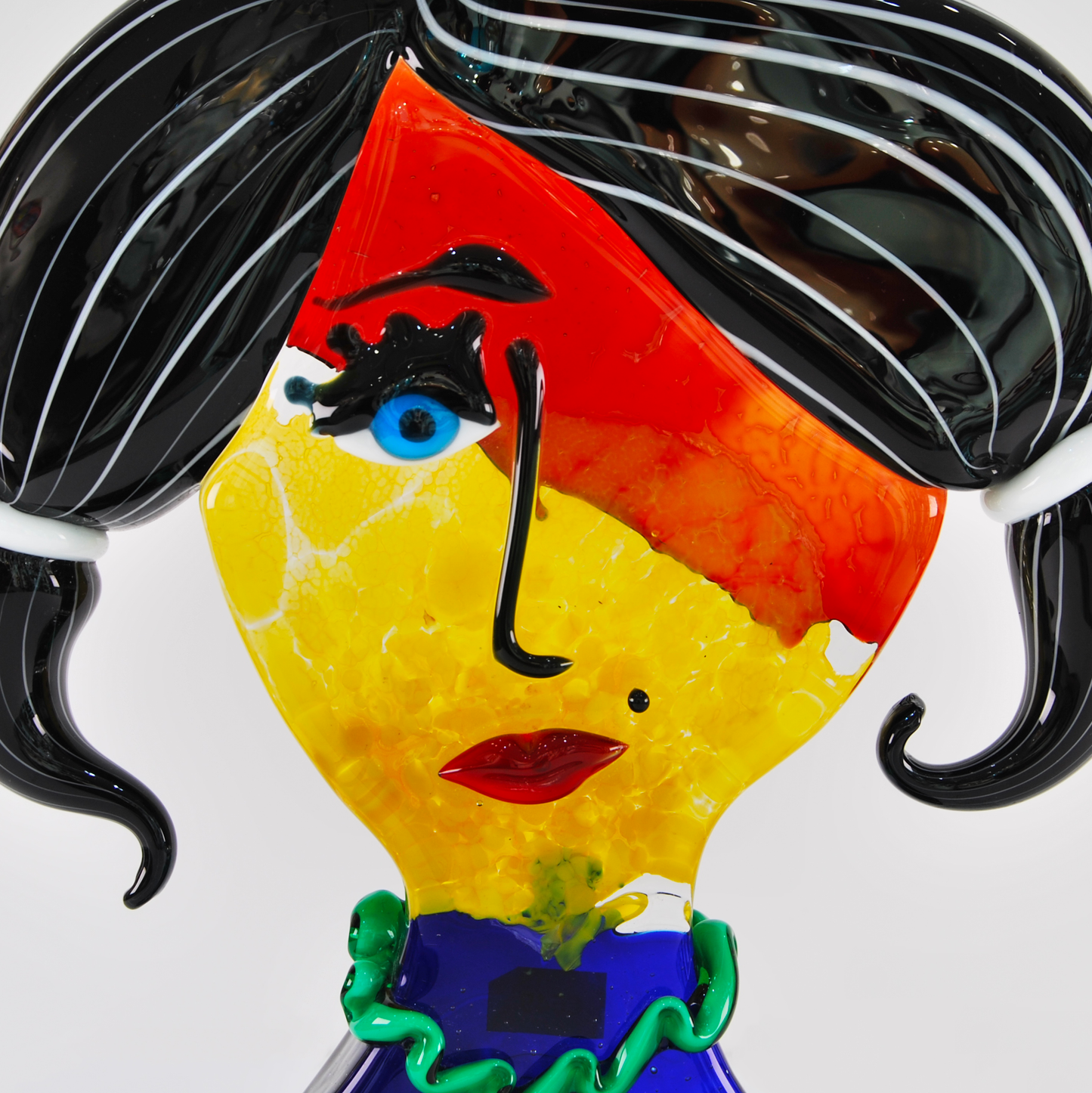 FACE WITH PIGTAILS AND BLACK HAIR, PICASSO COLLECTION