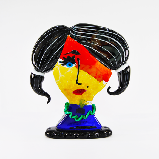 FACE WITH PIGTAILS AND BLACK HAIR, PICASSO COLLECTION