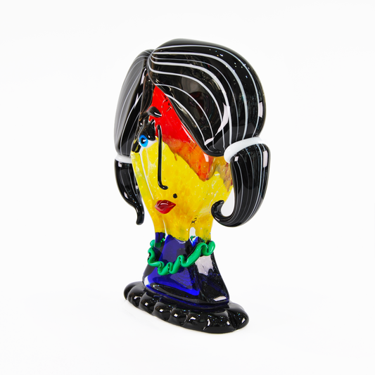 FACE WITH PIGTAILS AND BLACK HAIR, PICASSO COLLECTION