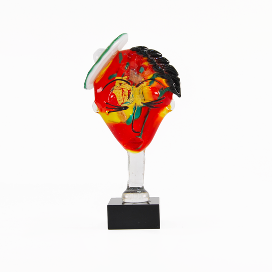 MAN FACE WITH BLACK HAIR AND WHITE SIDE HAT, PICASSO COLLECTION