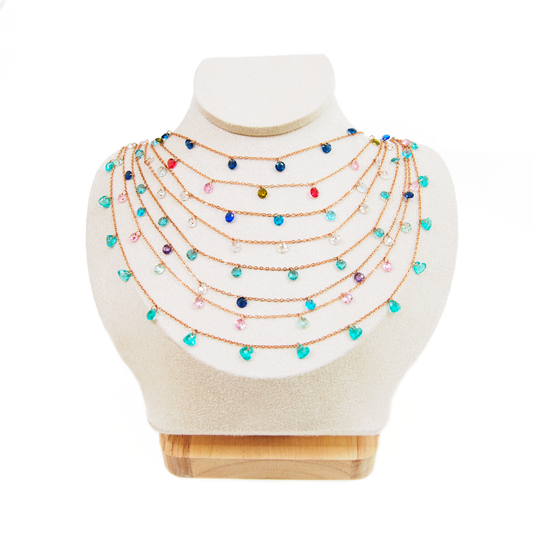 CRISTAL ROSE GOLD NECKLACE