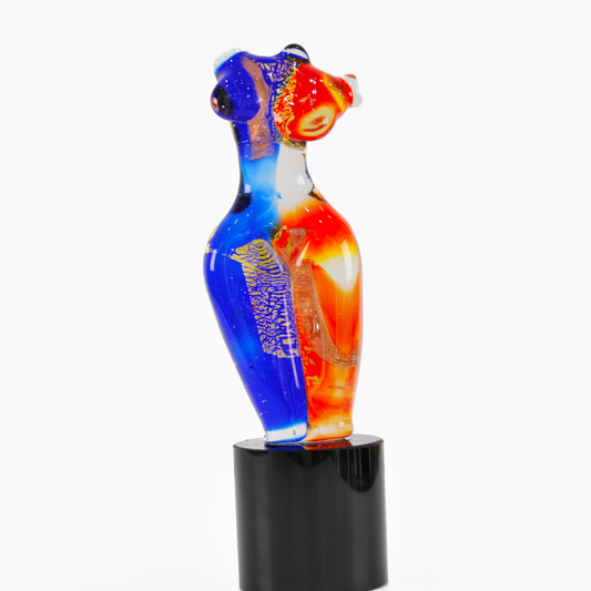 BLUE AND ORANGE WOMAN BUST