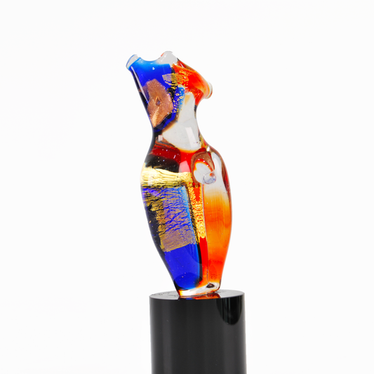 BLUE AND ORANGE MALE BUST