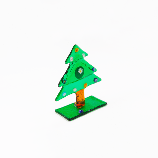 GREEN TREE WITH RECTANGULAR BASE