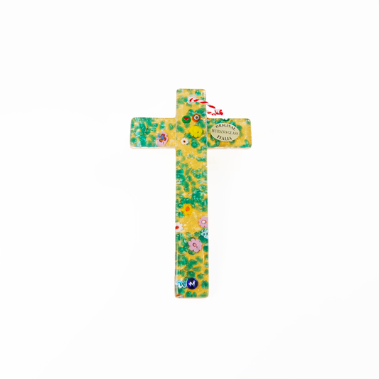 BIG ARTISTIC CROSS GOLDEN BASE