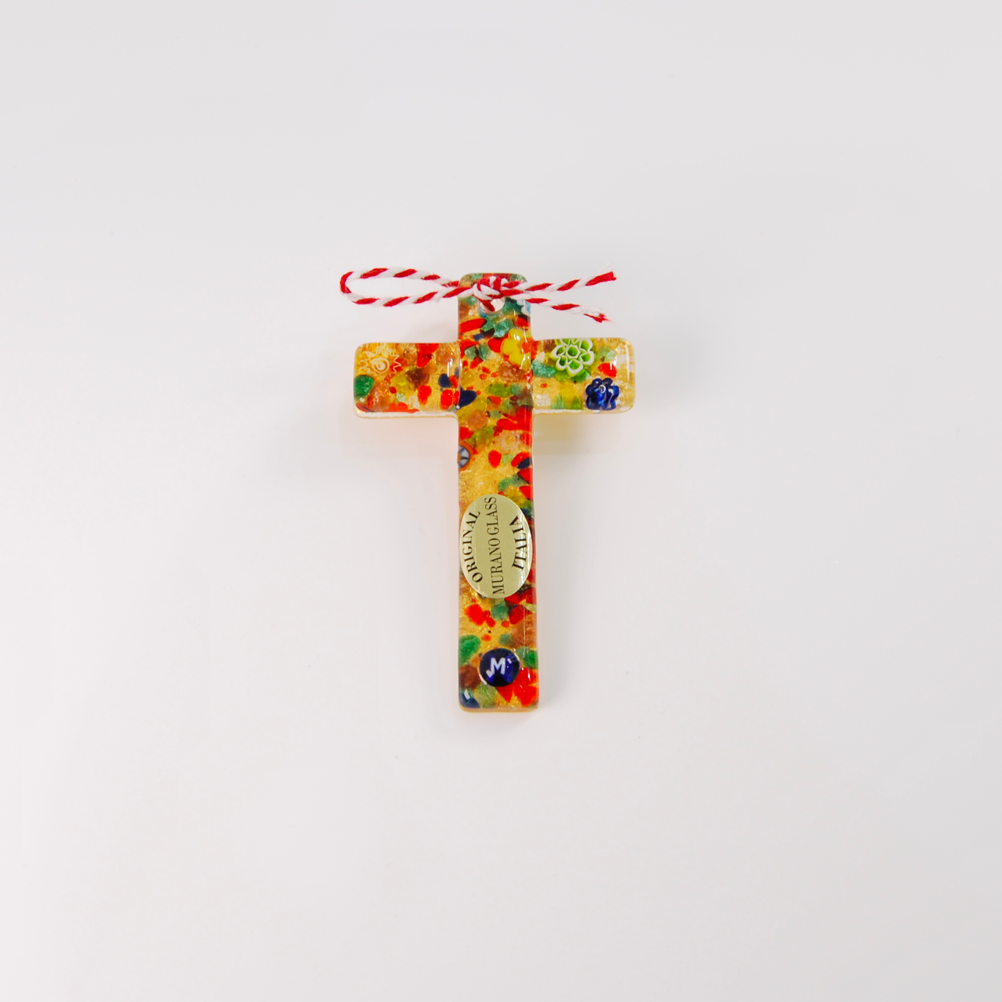 SMALL ARTISTIC CROSS GOLDEN BASE