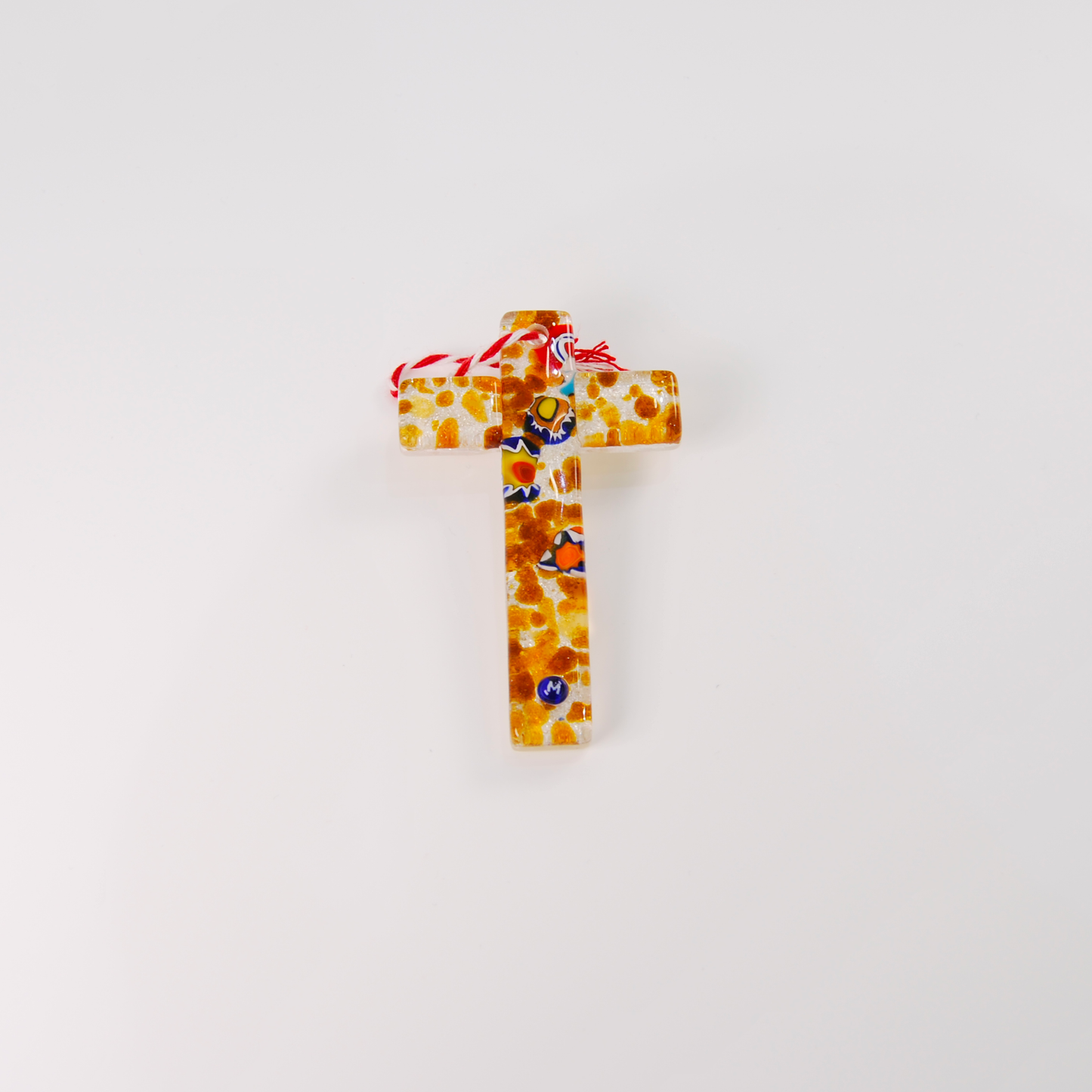 SMALL ARTISTIC CROSS SILVER BASE