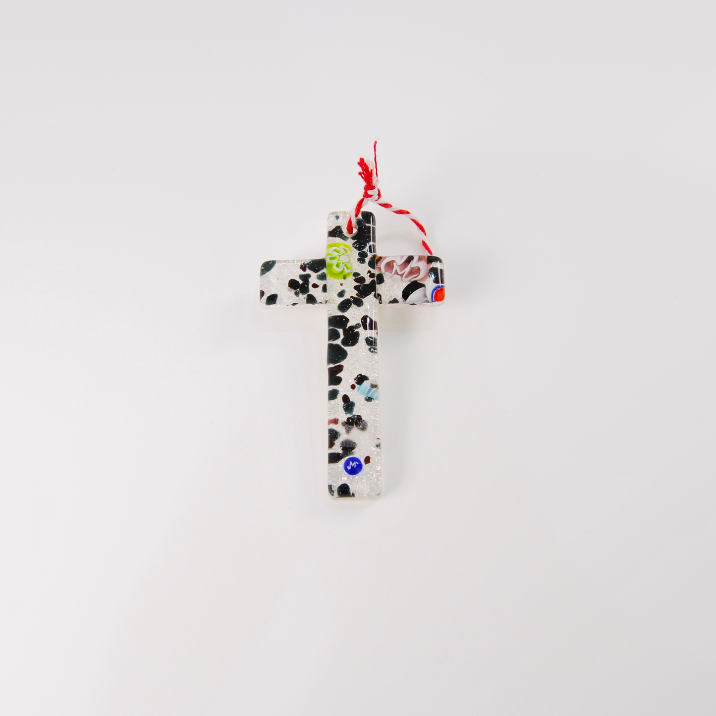 SMALL ARTISTIC CROSS SILVER BASE