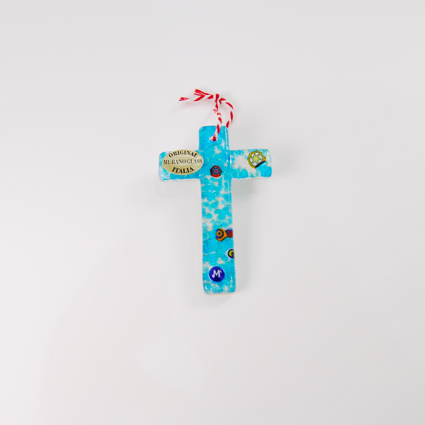 SMALL ARTISTIC CROSS SILVER BASE