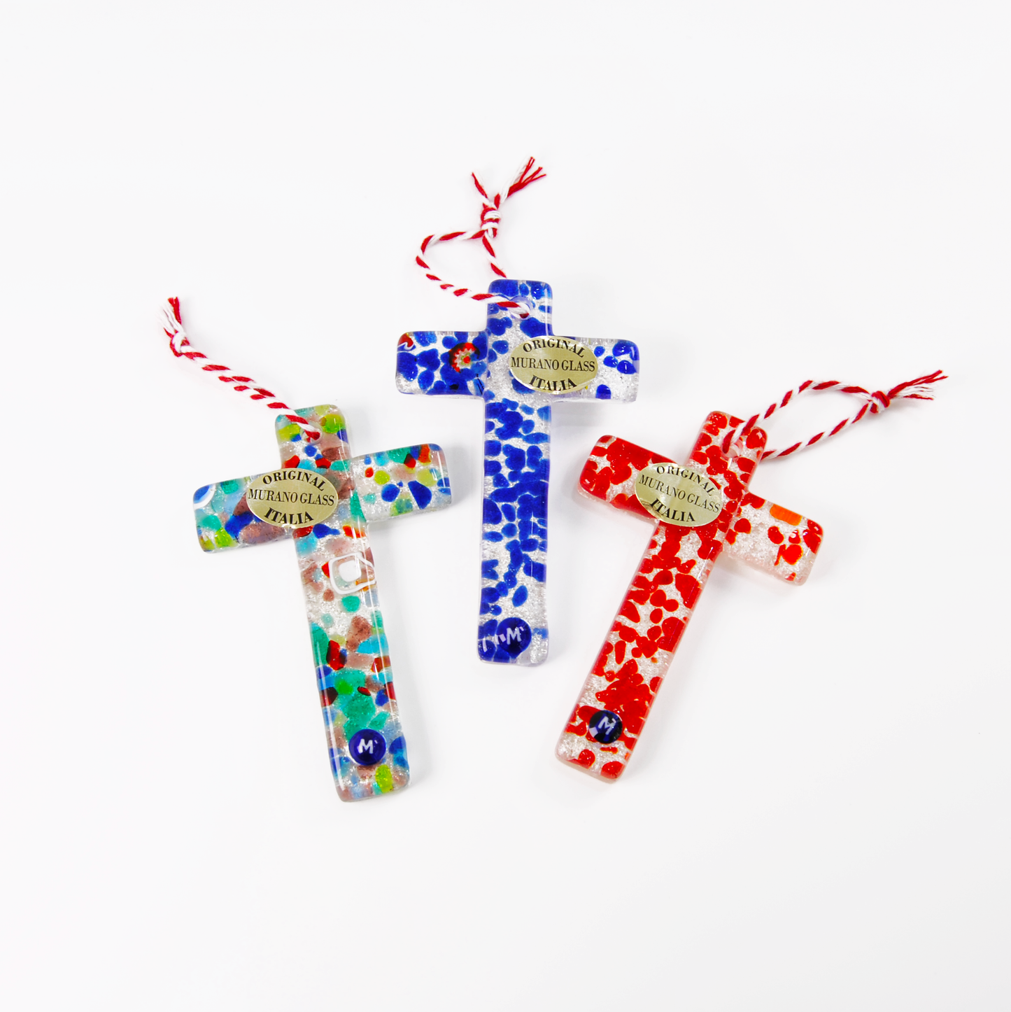 SMALL ARTISTIC CROSS SILVER BASE