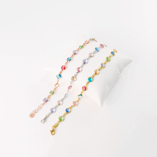 MULTICOLOR MURANO GLASS STONE BRACELETS