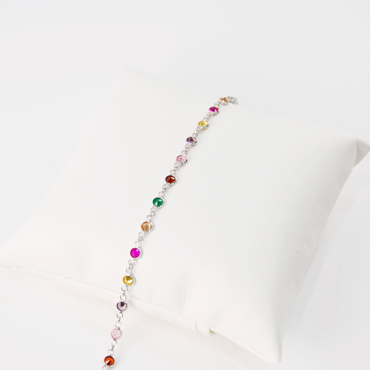 DELICATE MULTICOLOR MURANO GLASS STONE BRACELETS