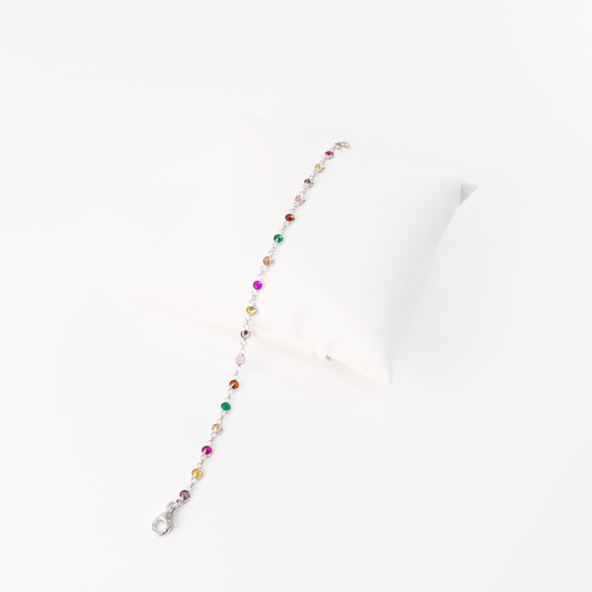 DELICATE MULTICOLOR MURANO GLASS STONE BRACELETS