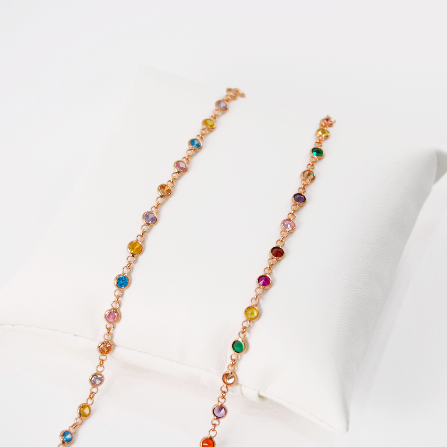 DELICATE MULTICOLOR MURANO GLASS STONE BRACELETS