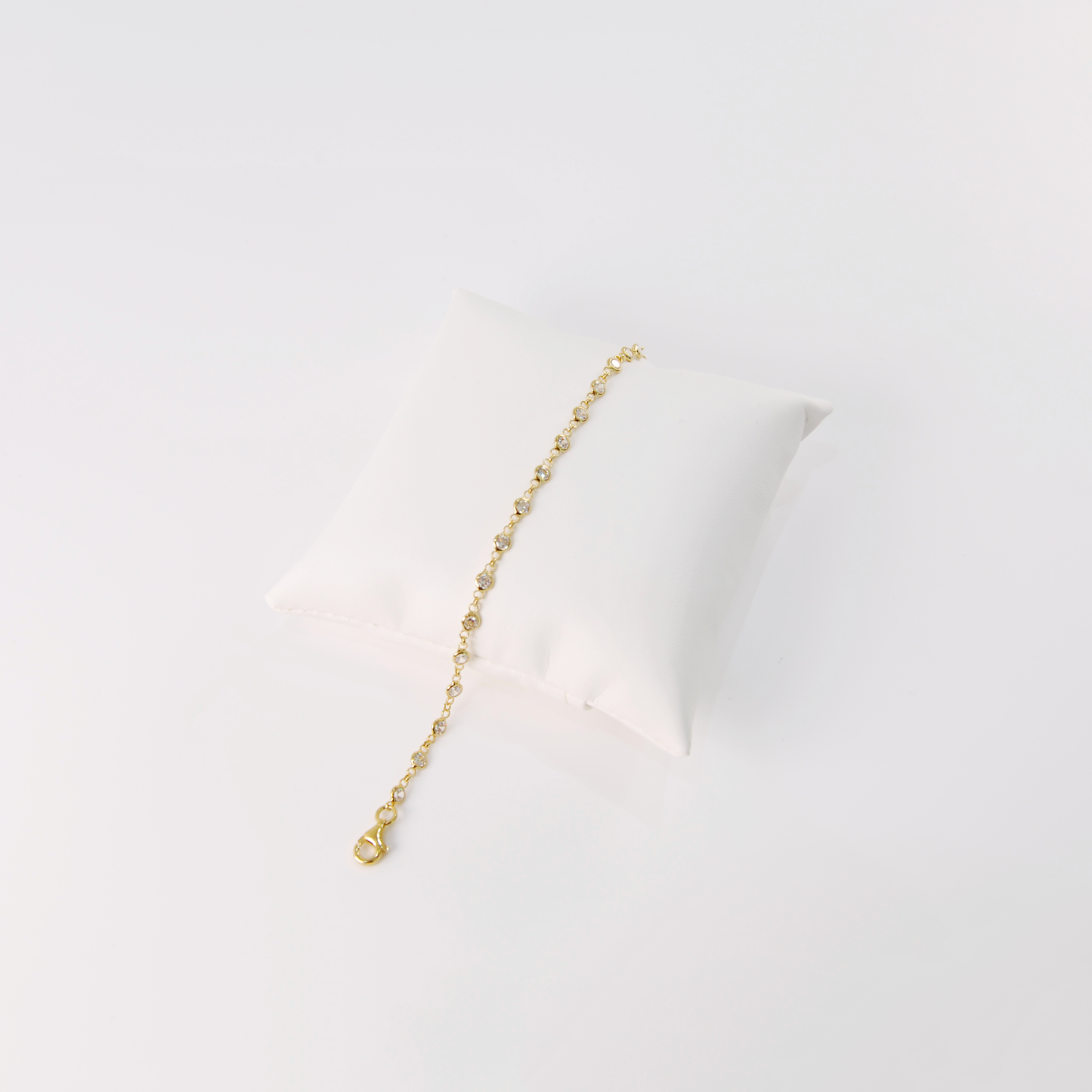 DELICATE CLEAR MURANO GLASS STONE BRACELETS