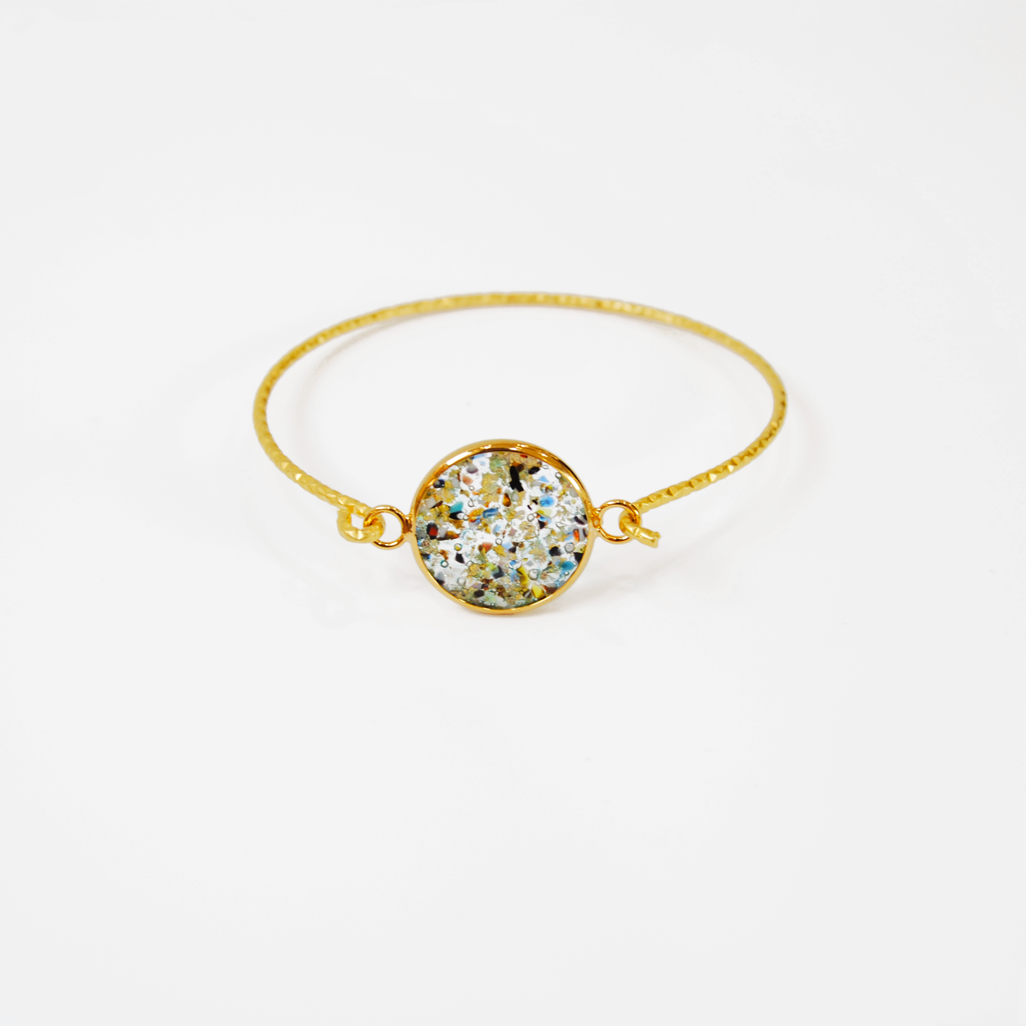 BOREALE MURANO GLASS BRACELET WITH SLIM GOLD FINISH