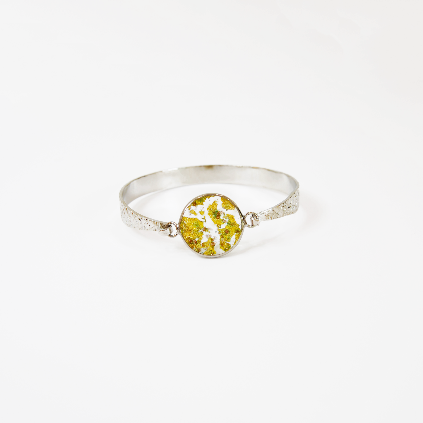 BOREALE MURANO GLASS BRACELET WITH SILVER FINISH